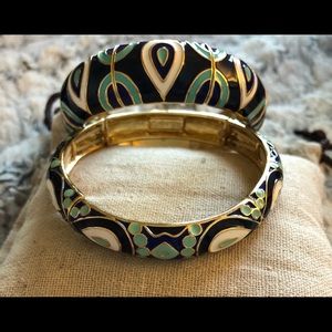 Stella & Dot matching Blue and White bracelets